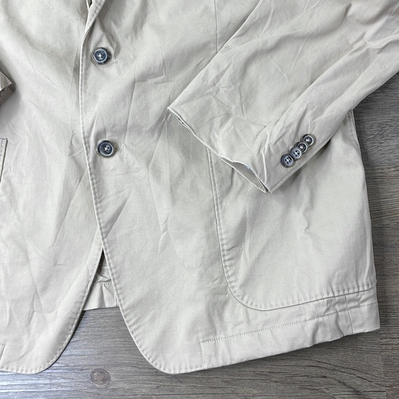 FLYNT Me s Bueller Sport Coat Blazer 2 button Jacket Khaki Tan, size Large - Picture 7 of 14